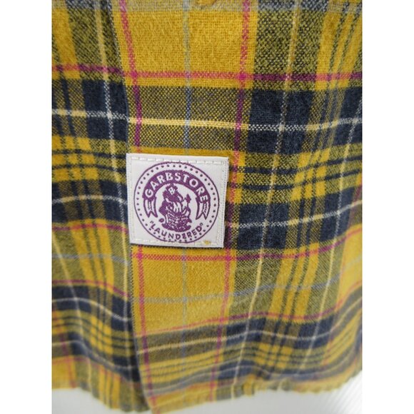 Garbstore Shirt Medium Flannel Button Down Plaid Western Workwear - Picture 4 of 11